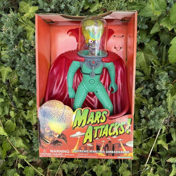 Mars Attacks! Supreme Martian Ambassador 12" Figure 1996 With Open Box - Picture 7 of 7